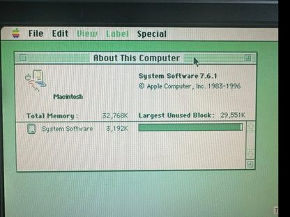 Apple Macintosh IIfx 40MHz 68030 w/ 32MB RAM Supermac-Thunder Card