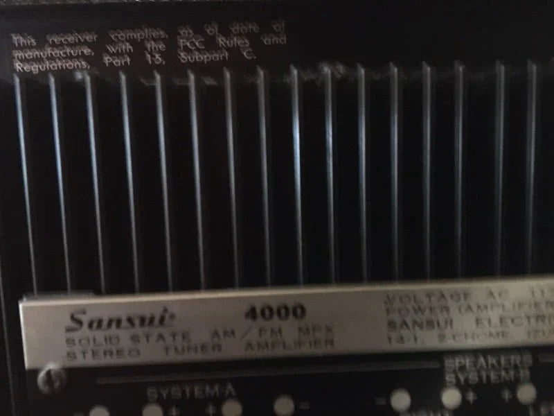 SANSUI Solid State 4000 AM/FM Stereo Tuner Amplifier