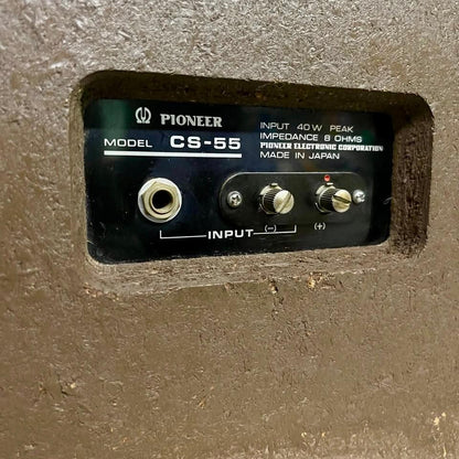 PIONEER CS-55 Floor Speakers; Walnut