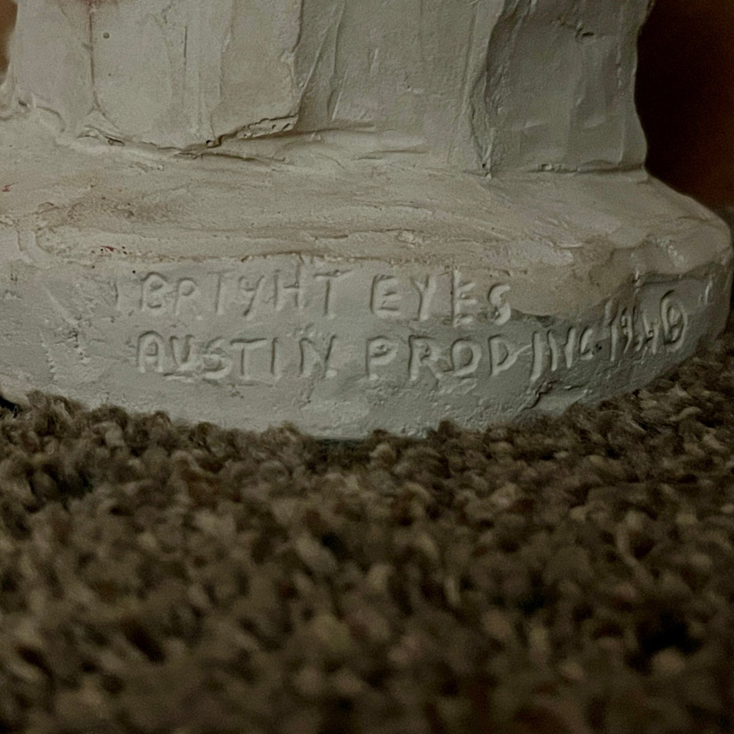 ‘Bright Eyes’ Sculpture; Dee Crowley Austin Product ‘Boy Thinking’ 1984 - reJUNKshop
