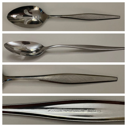 Pierced Serving Spoon; Windrift Pattern by Oneida - reJUNKshop