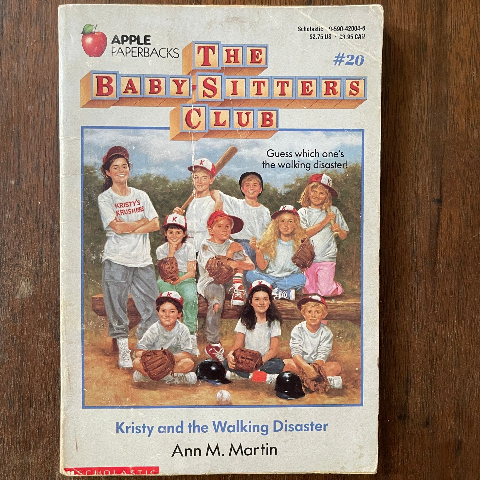 BSC #20 "Kristy and the Walking Disaster': Ann M. Martin, 1989 - reJUNKshop